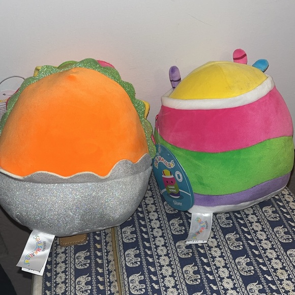Squishmallows | Neon Food Bundle | Iker & Silver | First To Market - Picture 2 of 6
